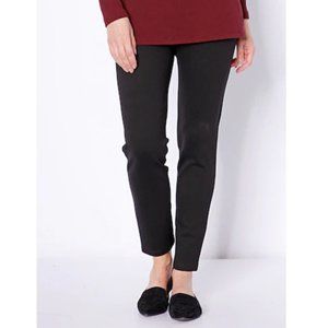 Mr. Max - Black Ponte Slim Leg Pant